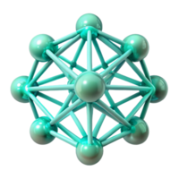 elegant modern A network of pulsating bioluminescent fibers, in shades of turquoise and emerald, with a subtle, internal glow 4K png