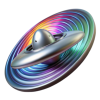 serene abstract A sleek, silver spaceship warping through a wormhole, vibrant colors, abstract and surreal style exclusive png