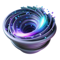 magnificent classic A swirling vortex of digital noise and glitch art, resembling a corrupted data stream, with bright, flashing lights professional png