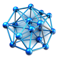 stunning traditional A complex network of interconnected lines and nodes, glowing with a cool, electric blue light, futuristic style original png