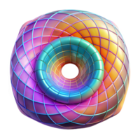 impressive abstract A swirling vortex of chromatic aberration, distorting a grid of perfect squares, with bright, neon lighting professional png