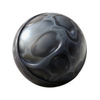 vibrant traditional A single, perfect sphere of polished obsidian, reflecting a distorted image of its surroundings in shades of grey, under a soft, ambient light genuine png