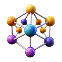 dramatic creative A network of interconnected nodes pulsating with data, vibrant colours representing data flow, dark background, abstract data visualisation style 4K png