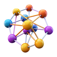 wonderful modern A network of interconnected nodes pulsating with data, vibrant colours representing data flow, dark background, abstract data visualisation style exclusive png