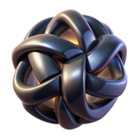 vibrant minimalist Interlocking geometric shapes, crafted from polished obsidian and emitting a soft, internal glow, in a chiaroscuro lighting style high resolution png