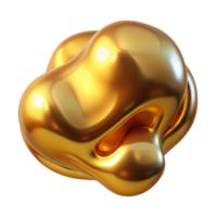 wonderful rustic Liquid gold forming amorphous shapes, reflecting a distorted image of a celestial body, under a warm, golden light premium png