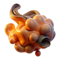 extraordinary abstract Abstract representation of human emotions, using swirling smoke and dust particles, illuminated by a warm, ambient light, in a melancholic style authentic png