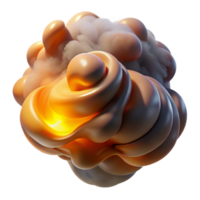 wonderful rustic Abstract representation of human emotions, using swirling smoke and dust particles, illuminated by a warm, ambient light, in a melancholic style authentic png