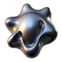 stunning classic Liquid mercury forming abstract shapes against a dark void, lit by a flashing strobe light, surrealist style, metallic texture, high resolution png