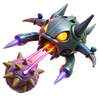beautiful classic A spaceship battling a giant space creature, lasers and energy blasts filling the void of space, space opera style, dynamic lighting high quality png
