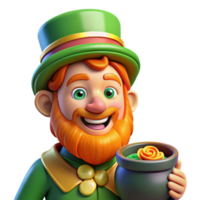 magnificent vintage Portrait of a Mischievous Leprechaun with a G high quality png