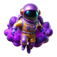 dramatic rustic A Lone Astronaut Clad in a Bioluminescent S original png