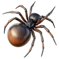 serene creative A Close Up of a Spider Spinning a Web Macro professional png
