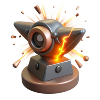elegant abstract A Cyclops Forging a Thunderbolt Sparks F original png
