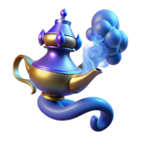 elegant abstract A Powerful Djinn Emerging from a Lamp Smok authentic png