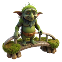 extraordinary rustic A Wise Old Troll Guarding a Bridge Moss exclusive png