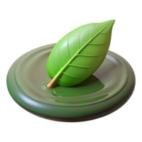 beautiful modern A Single Leaf Floating on the Surface of A genuine png