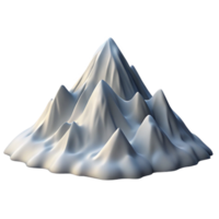 elegant traditional A Majestic Mountain Range Covered in Snow authentic png
