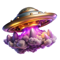dramatic minimalist A Colossal Bioluminescent Spaceship Intri high quality png