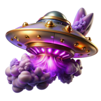 extraordinary abstract A Colossal Bioluminescent Spaceship Intri 4K png