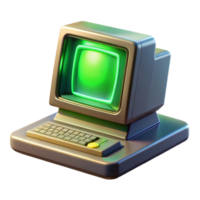 extraordinary traditional A Vintage Computer Terminal Displaying Cryp high quality png