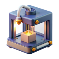elegant contemporary A D Printer Creating a Complex Object In original png