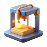 beautiful minimalist A D Printer Creating a Complex Object In professional png