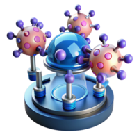 dramatic vintage A Group of Nanobots Assembling a Microscop authentic png