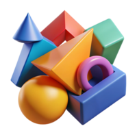 dramatic modern A Dynamic Composition of Overlapping Geomet premium png
