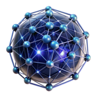 extraordinary creative A Network of Glowing Lines and Nodes Formi authentic png