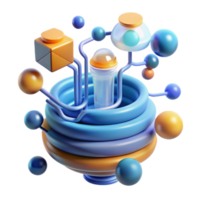 wonderful artistic Abstract Data Flow Visualization genuine png