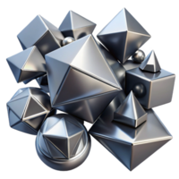 magnificent vintage A Field of Geometric Shapes Rendered In exclusive png