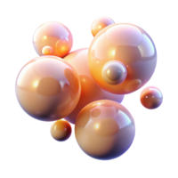 beautiful abstract A Field of Glowing Orbs Floating in Zero 4K png