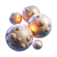 vibrant artistic A Field of Glowing Orbs Floating in Zero detailed png