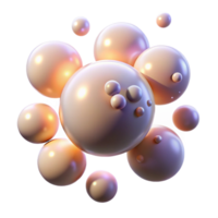 serene creative A Field of Glowing Orbs Floating in Zero high quality png