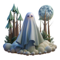 beautiful abstract A Ethereal Ghost Floating Through a Haunted exclusive png