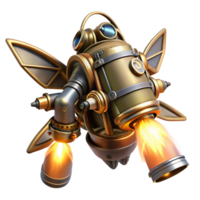 beautiful traditional A Steampunk Jetpack with Copper Wings And authentic png