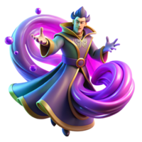 serene creative A Powerful Sorcerer Summoning a Swirling high resolution png