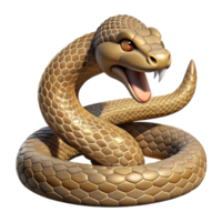 wonderful rustic A Coiled Rattlesnake Ready to Strike Deser detailed png