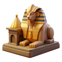 elegant artistic A Mysterious Sphinx Guarding an Ancient Tom high quality png