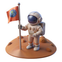 wonderful rustic A Lone Astronaut Planting a Flag on the S high resolution png