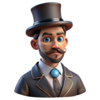 elegant rustic Portrait of a Distinguished Gentleman With genuine png