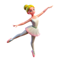 magnificent artistic Graceful Ballerina in Mid-leap authentic png