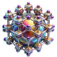 sereno abstrato uma enxame do nanobots monta para dentro uma comp Prêmio png