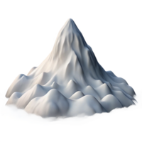 impresionante moderno un majestuoso nieve cubierto montaña pico Pi auténtico png