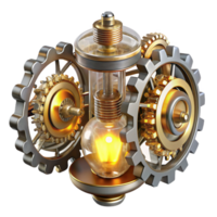 magnificent abstract A Complex Steampunk Clockwork Mechanism original png