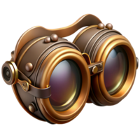 magnificent rustic A Steampunk Goggles Intricate Lenses And high quality png