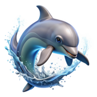 stunning rustic A Playful Dolphin Leaping from the Ocean W professional png