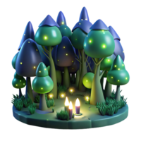 stunning artistic A Group of Fireflies Illuminating a Dark 4K png