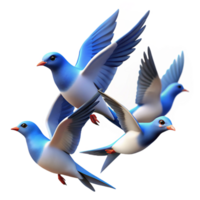impressive classic A Group of Birds Flying in Formation Agains authentic png